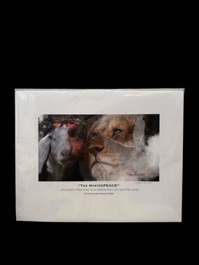 The MasterPEACE Victoria Lee Antione-Fisher Signed Print Lion & The Lamb